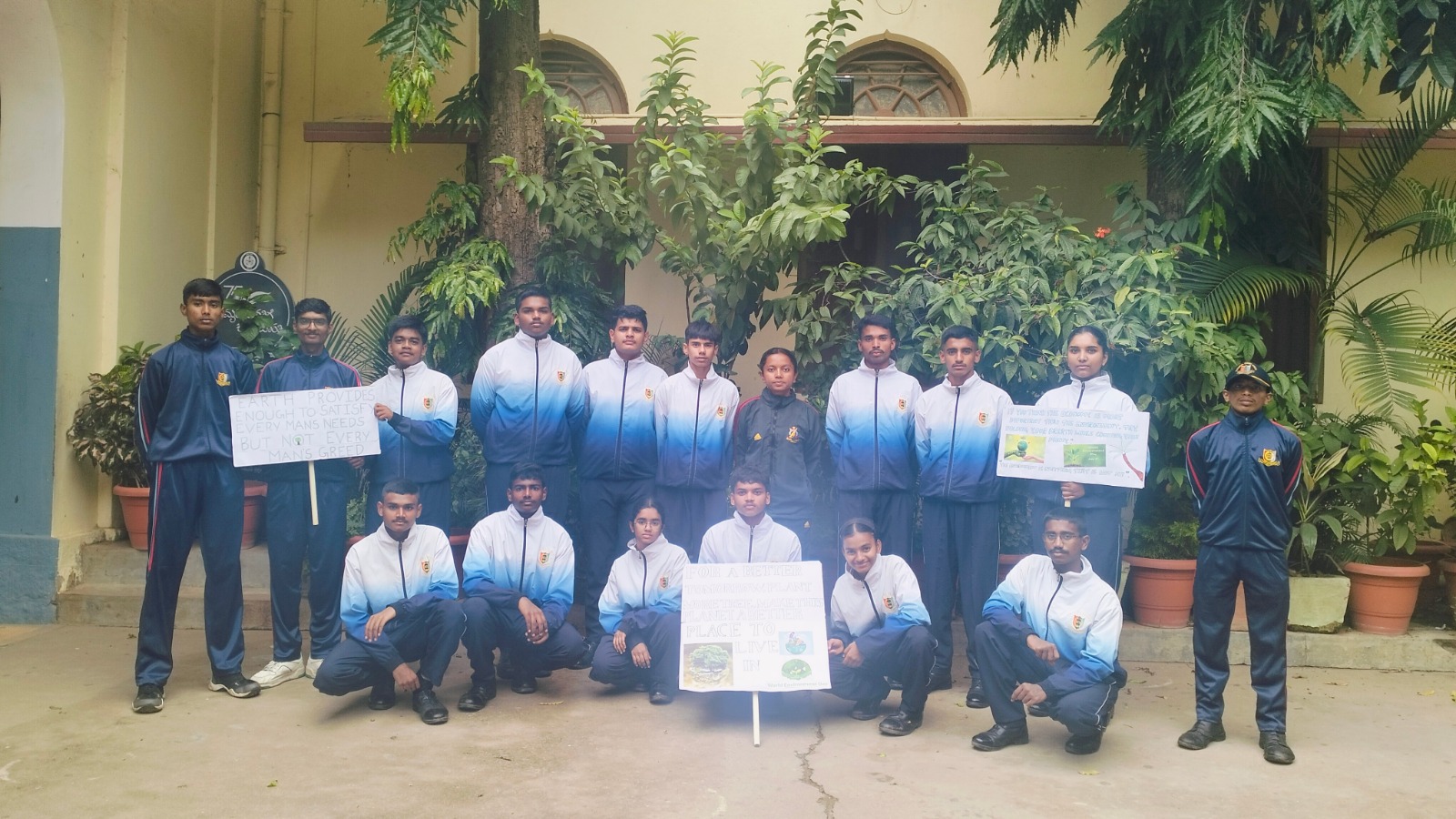 Field volunteers on environmental mission